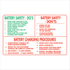 Warehouse And Floor - Battery Safety - Dos Signs