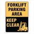 Warehouse And Floor - Forklifts Parking Area Signs