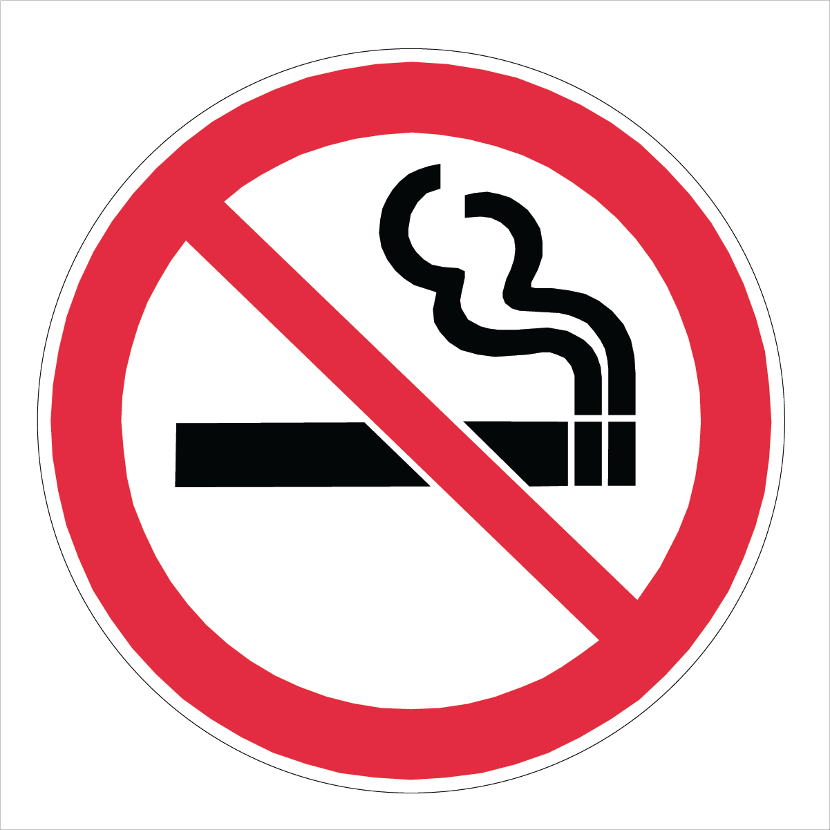 Warehouse And Floor  - No Smoking Symbol Stickers