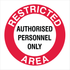 Warehouse And Floor  - Restricted Area Authorised Personnel Stickers
