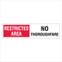 Warehouse And Floor  - Restricted Area No Thoroughfare Signs