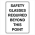 Warehouse And Floor - Safety Glasses Required Signs