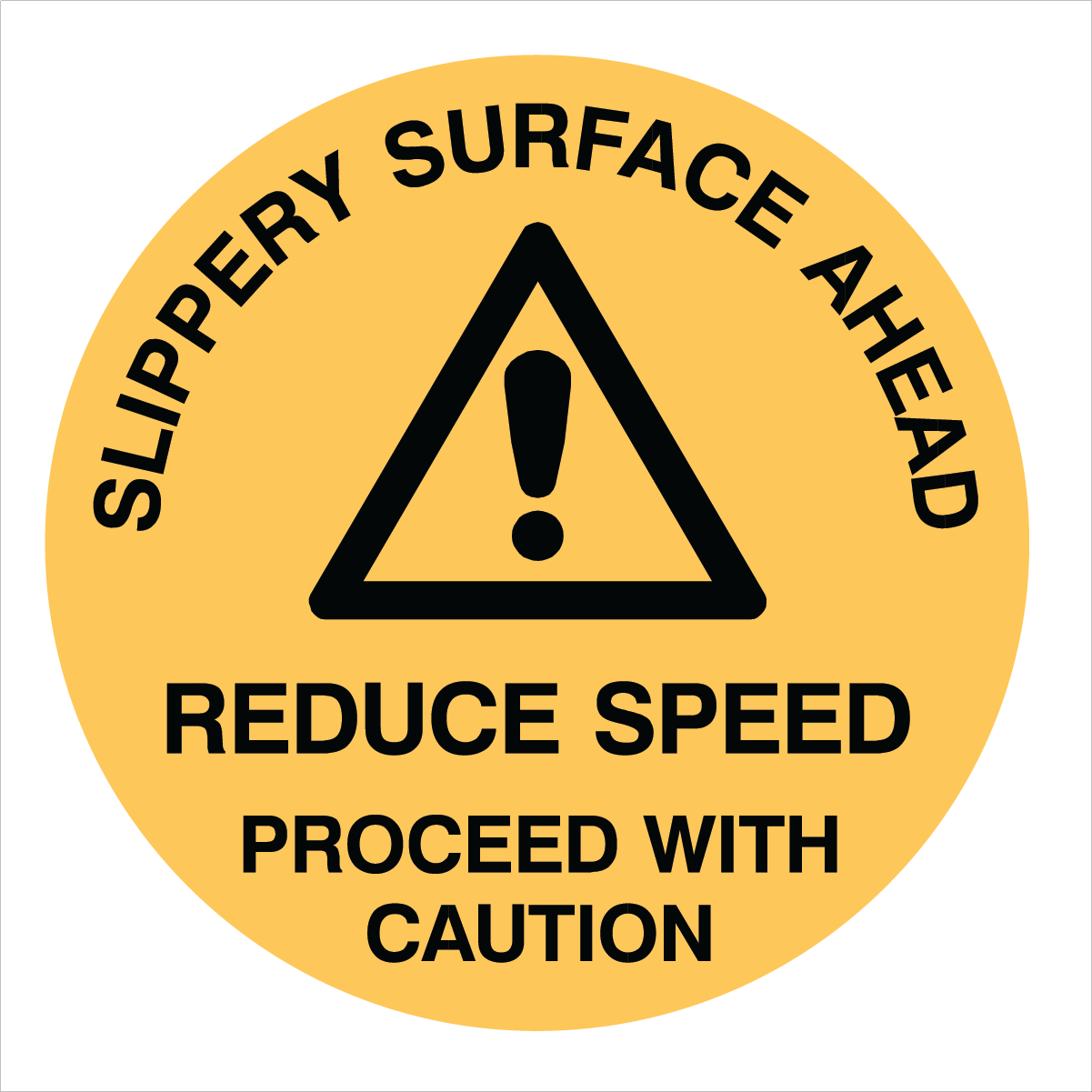 Warehouse And Floor  - Slippery Surface Ahead Stickers
