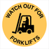 Warehouse And Floor  - Watch Out For Forklifts Stickers