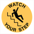Warehouse And Floor  - Watch Your Step Stickers