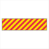 Warehouse And Floor Overhead - Red And Yellow Diagonal Stripes Signs