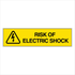 Warehouse And Floor Overhead - Risk Of Electric Shock Signs