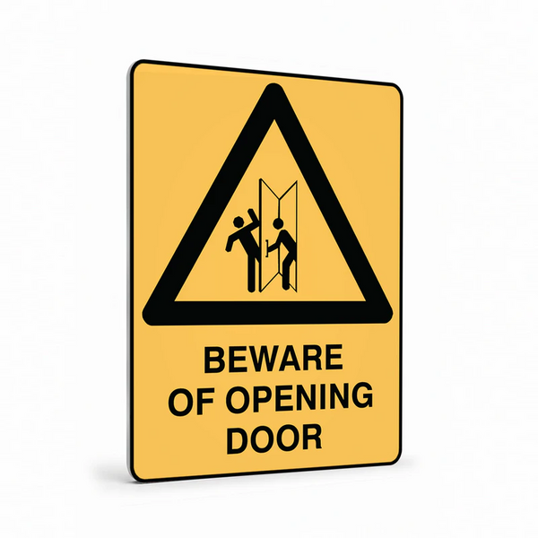 Warning - Beware Of Opening Door Sign