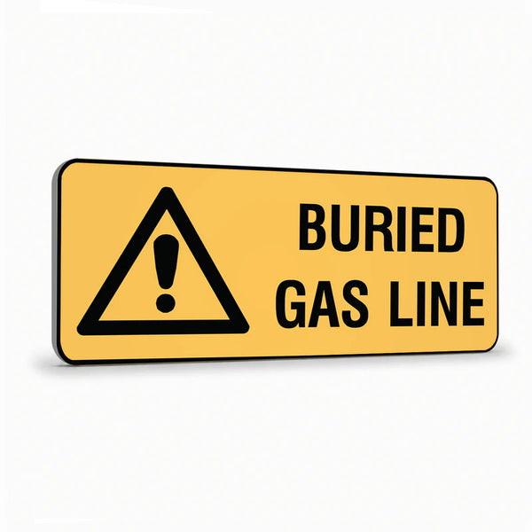 Warning - Buried Gas Line Sign
