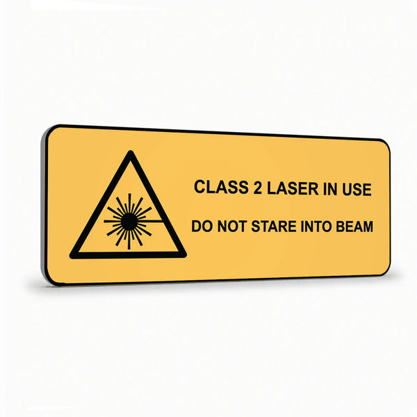 Warning - Class 2 Laser Sign