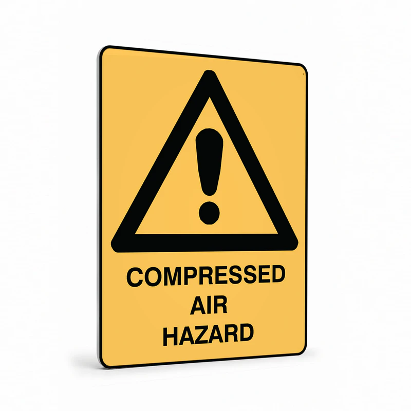 Warning - Compressed Air Hazard Sign