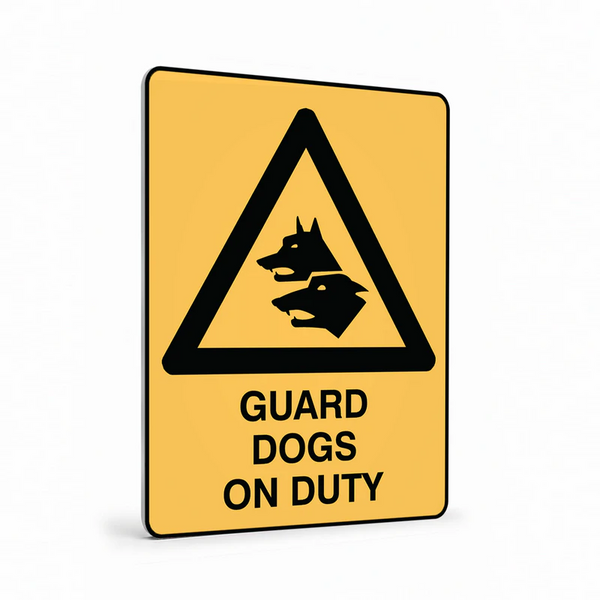 Warning - Guard Dogs Sign