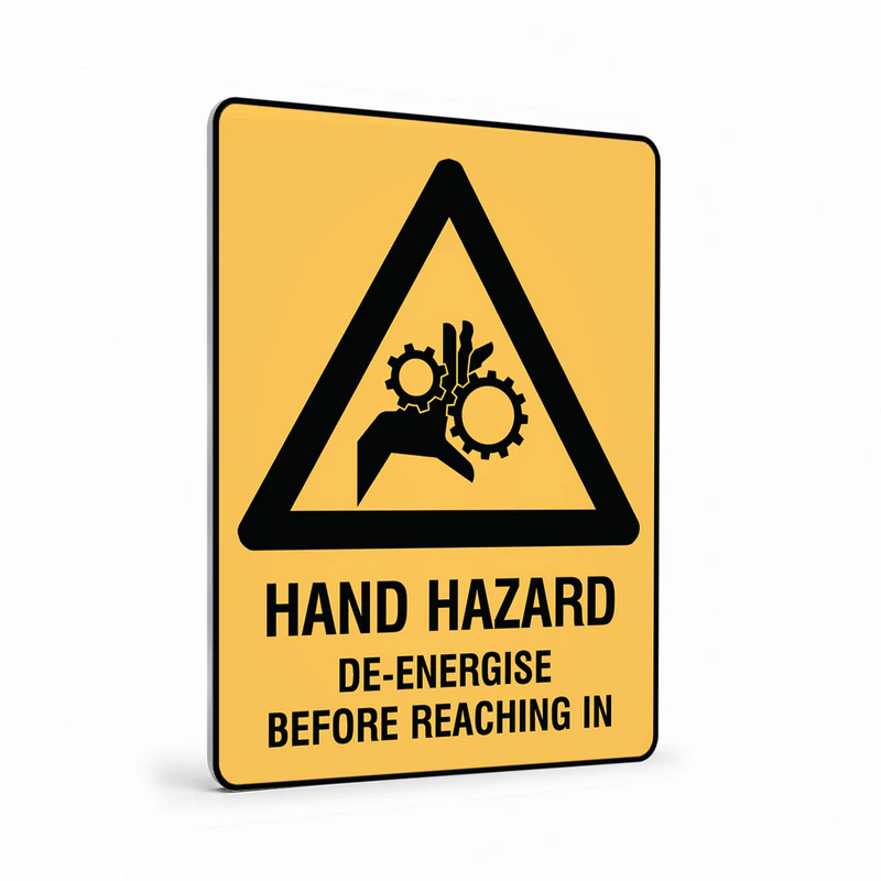 Warning - Hand Hazard Sign