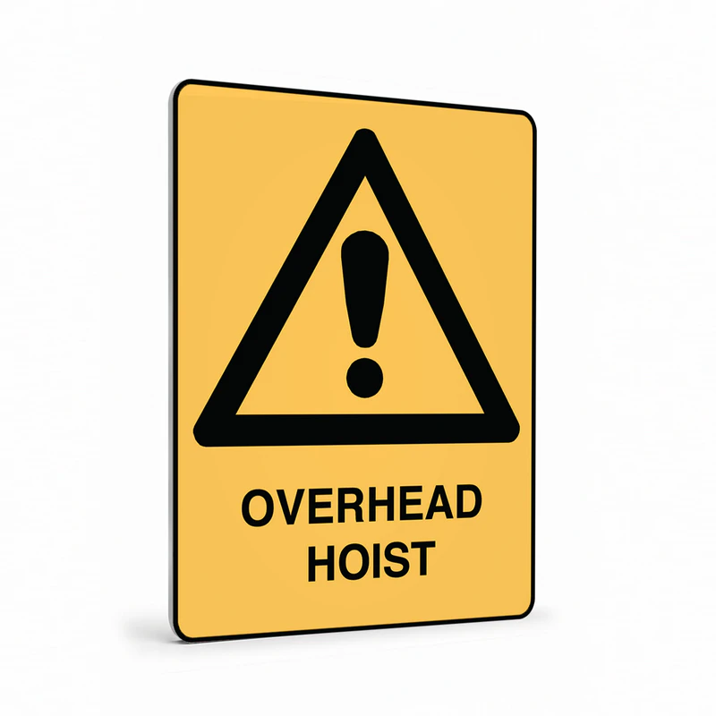 Warning - Overhead Hoist Sign
