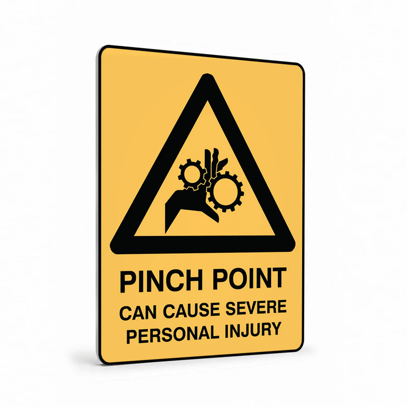 Warning - Pinch Point Sign