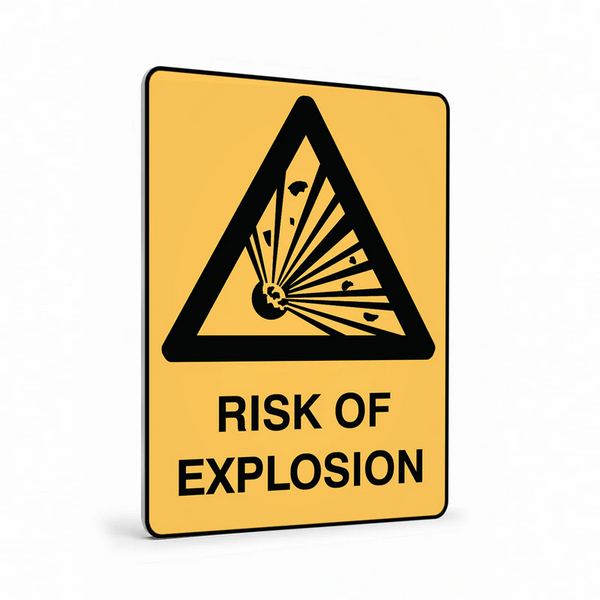 Warning - Risk Of Explosion Sign