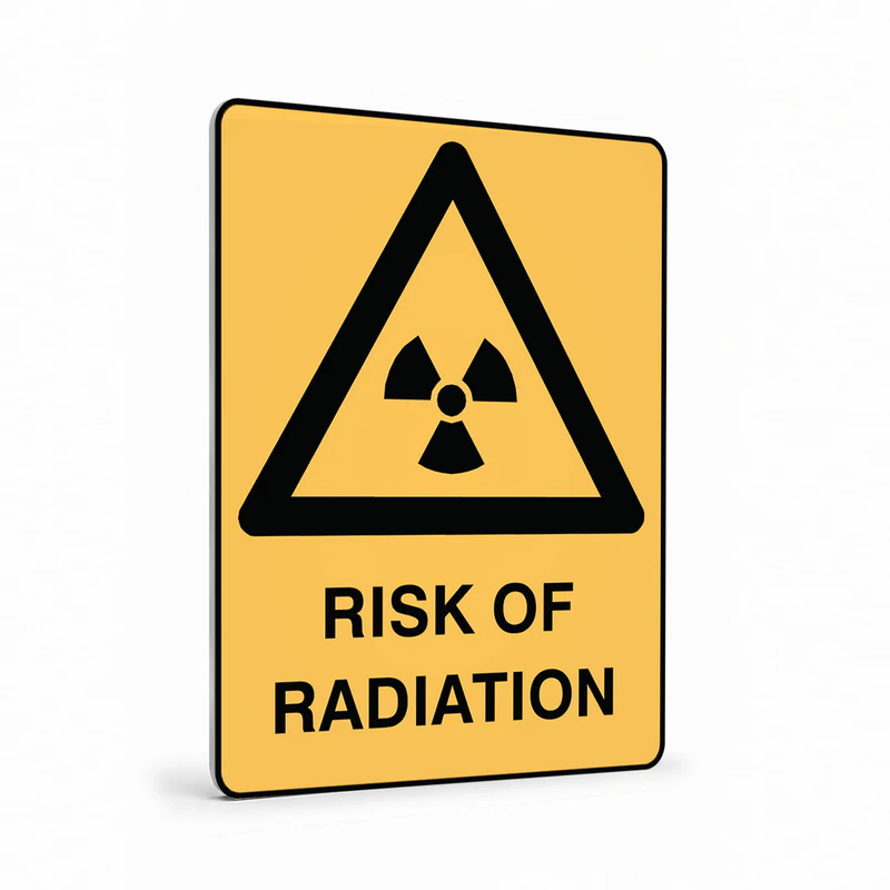 Warning - Risk Of Radiation Sign