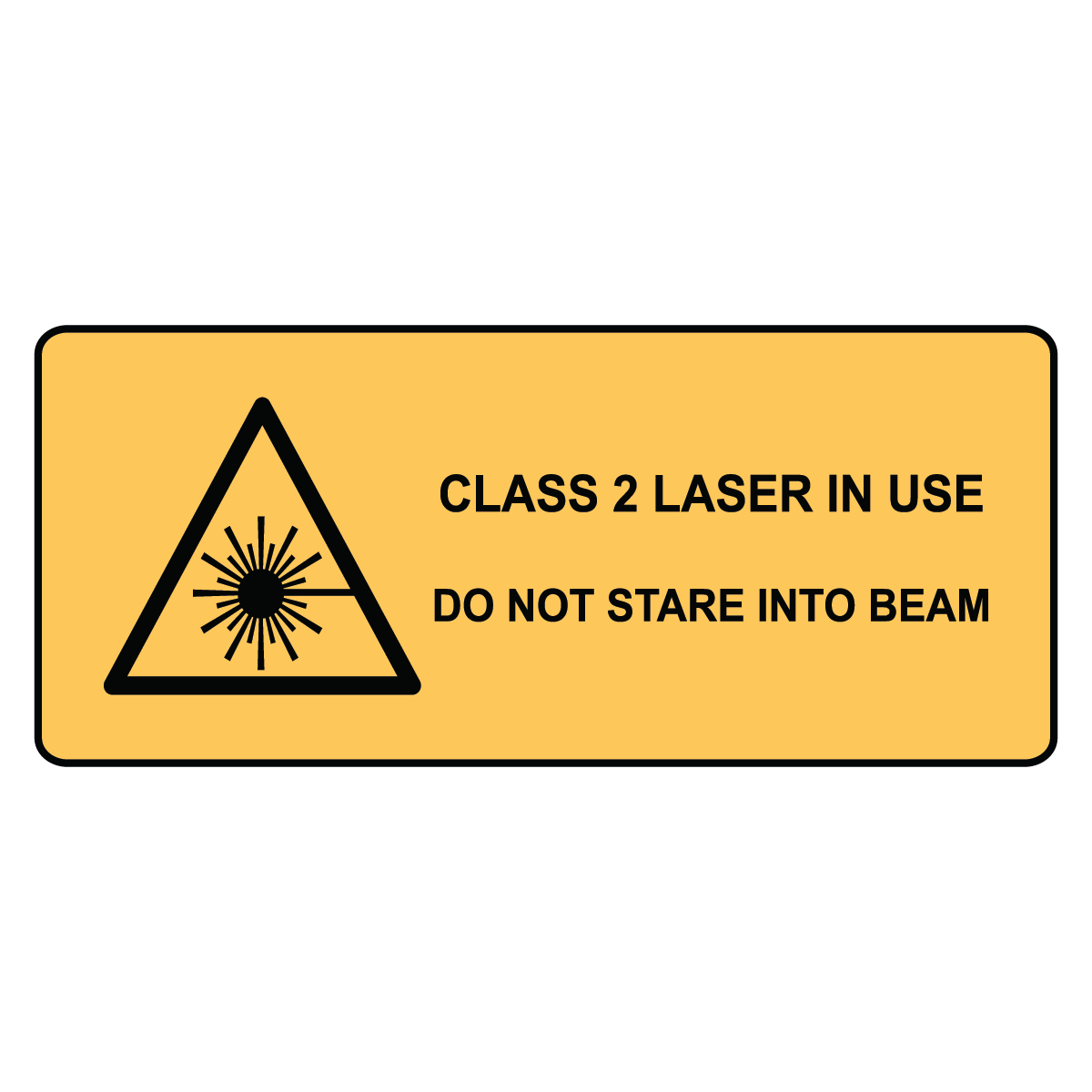 Warning - Class 2 Laser Sign – Signportal