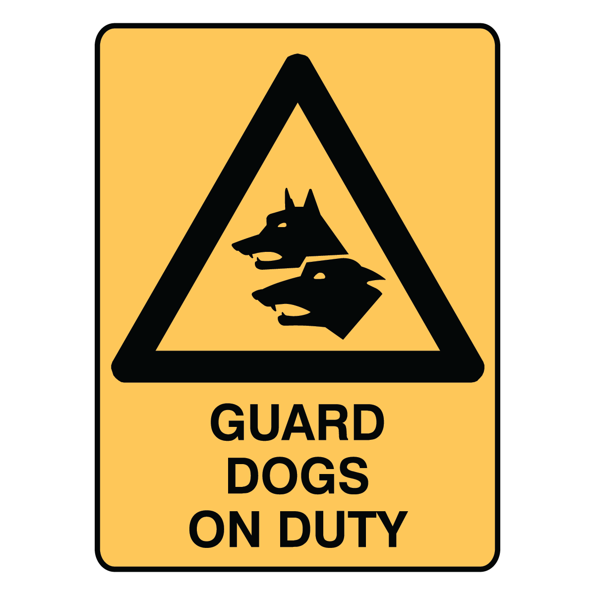 Warning - Guard Dogs Sign