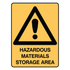 Warning - Hazardous Materials Sign