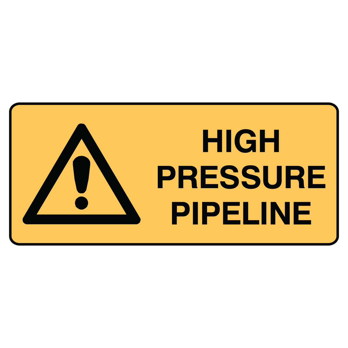 Warning - High Pressure Pipeline Sign – Signportal