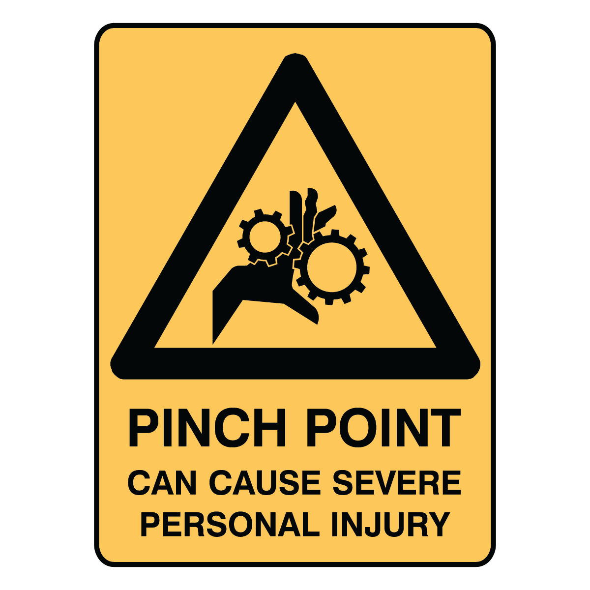 Warning - Pinch Point Sign – Signportal