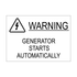 Warning Generator Starts Automatically (white)
