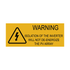 Warning Isolation of the Inverter