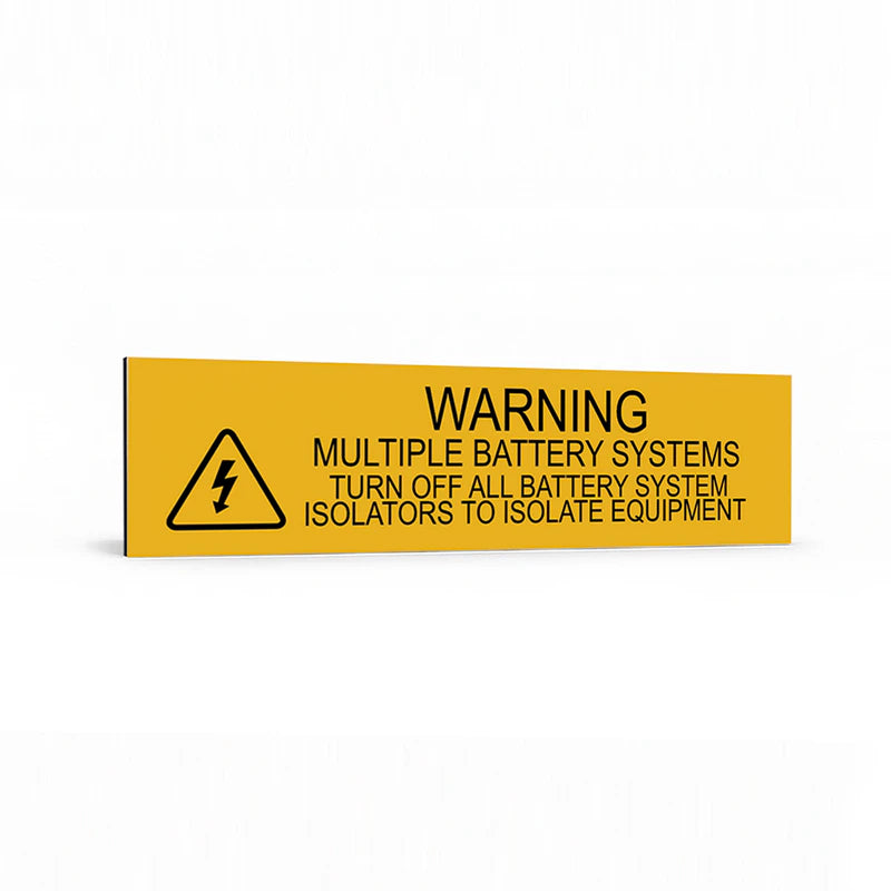 Warning Multiple Battery Systems