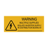 Warning Multiple Supplies Isolate Inverter Supply in Distribution Board at