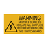 Warning Multiple Supplies Switchboard