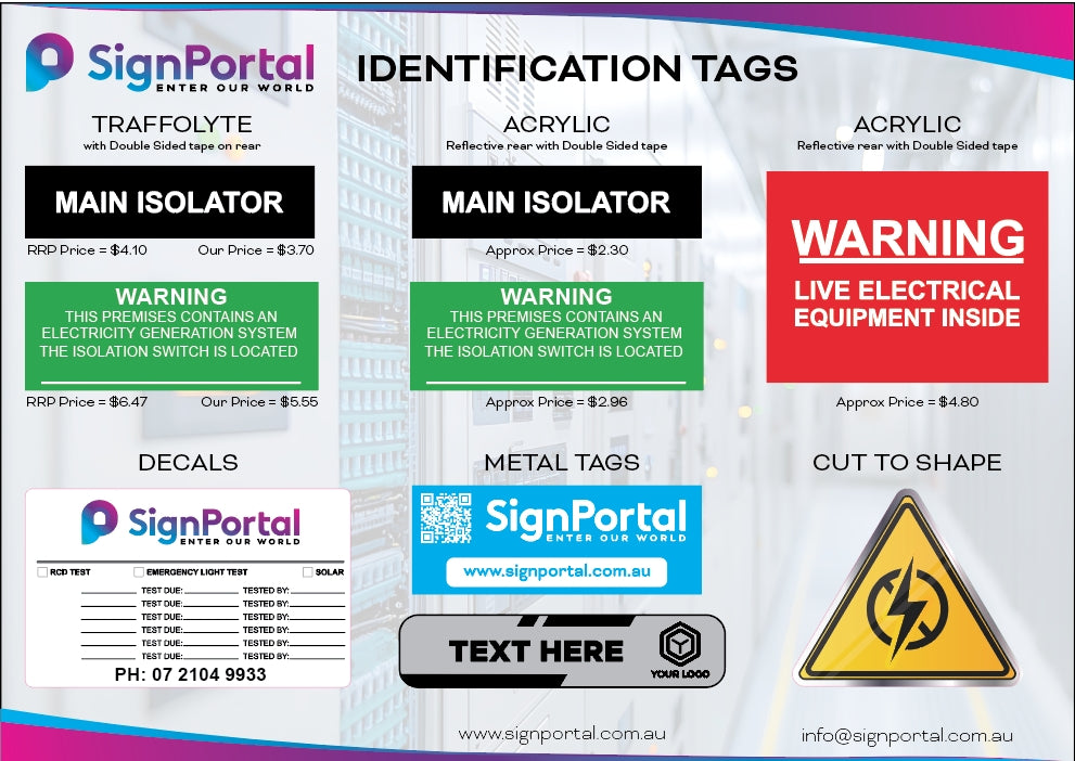 Custom Electrical and Warning Labels – Signportal