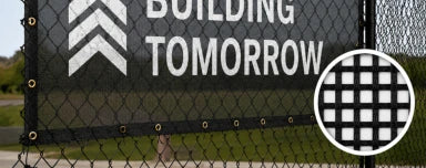 Breeze printed fence mesh