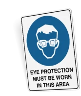 Eye Protection Must Be Worn sign